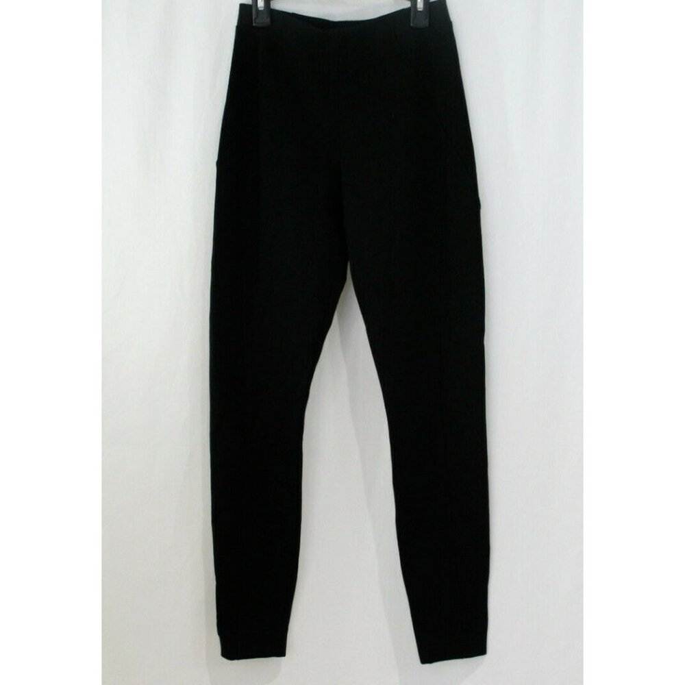 NWT Elie Tahari $168 Womens Black Trina Pull On Ankle Pants Leggings XS